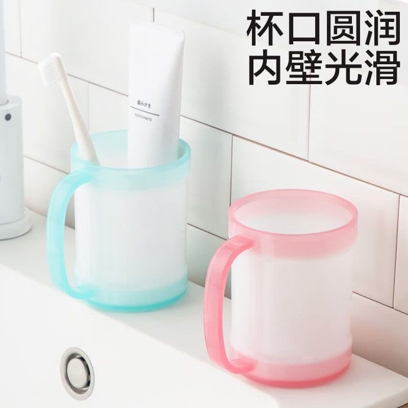 茶花(CHAHUA)370ml甜圈口杯绿色054004图片