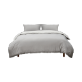 8H Clean咖啡纱暖绒抗菌四件套 1.8m床 鸽子灰