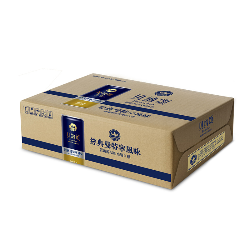 贝纳颂 尊享罐经典曼特宁风味228ml*24瓶 咖啡饮料 易拉罐 整箱装