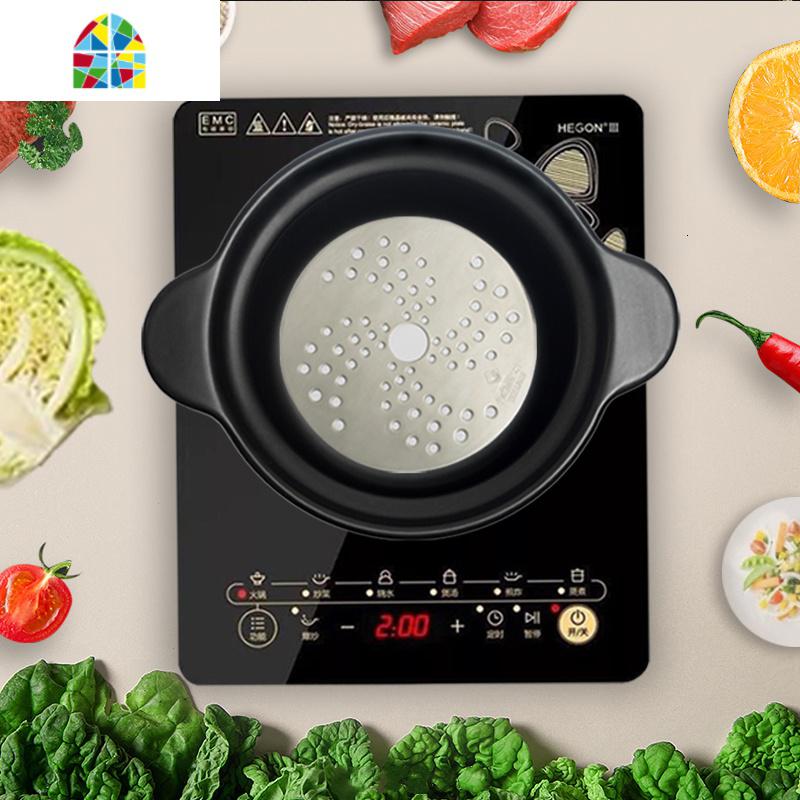 封后电磁炉专用砂锅煲仔饭家用炖锅煲汤熬粥明火燃气可高温大小号石锅 FEN 1.6L粉盖(明火专用款)亏本冲量[适合1人使高清大图