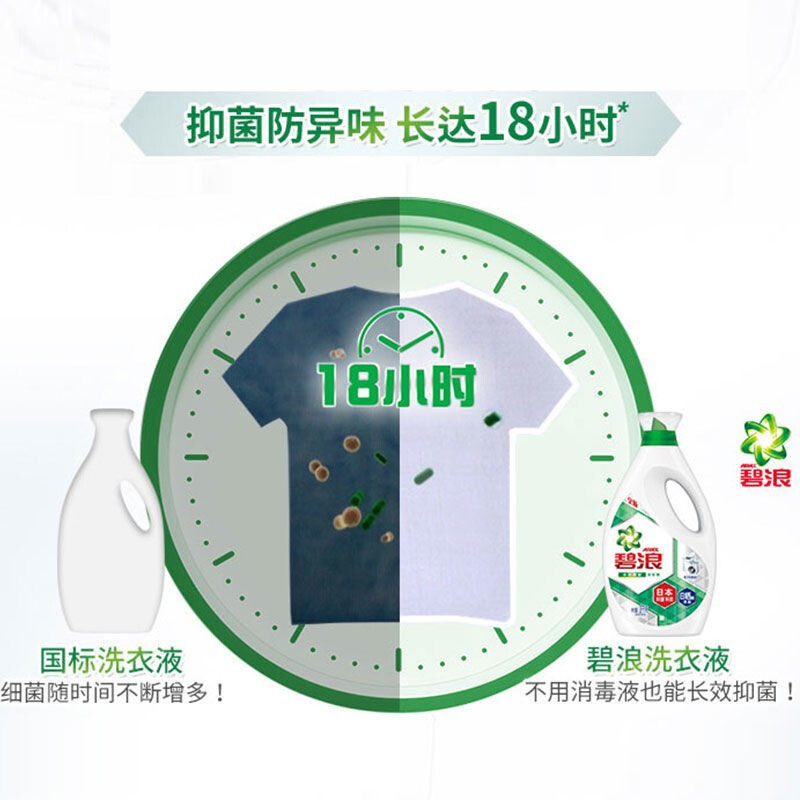 碧浪Ariel 3716 机洗超净洗衣液 日晒般清新 小瓶装抑菌更除螨700g/瓶 6瓶装
