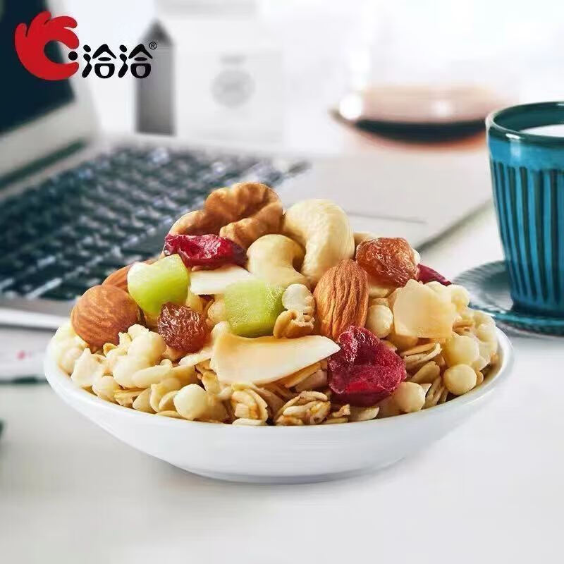 洽洽坚果水果酸奶燕麦片10装高清大图