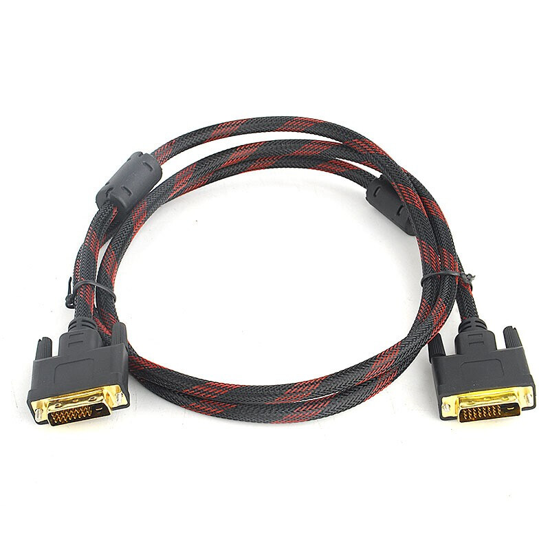 dvi线 电脑显示器高清视频数据信号连接线 dvi24 1公对公 黑色 参数