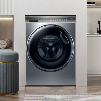 海尔(Haier)XQG100-HBD12366 10公斤直驱变频AI智慧洗 智能投放防过敏滚筒洗衣机洗烘一体机