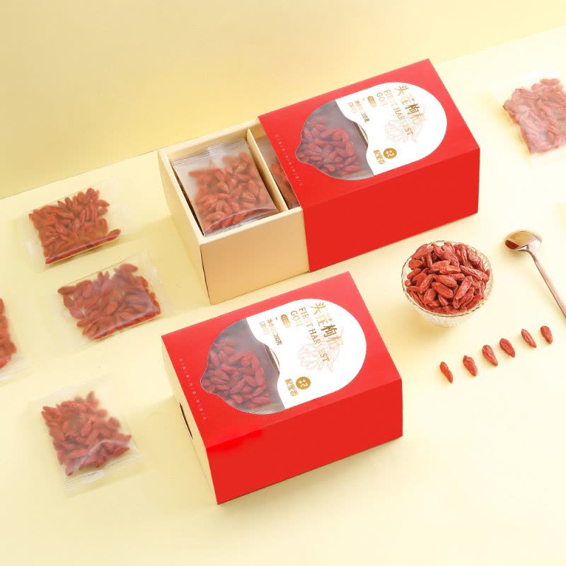 头茬特优级200g/袋 枸杞子宁夏中宁苟杞子红苟杞茶独立小包装官方旗舰店图片