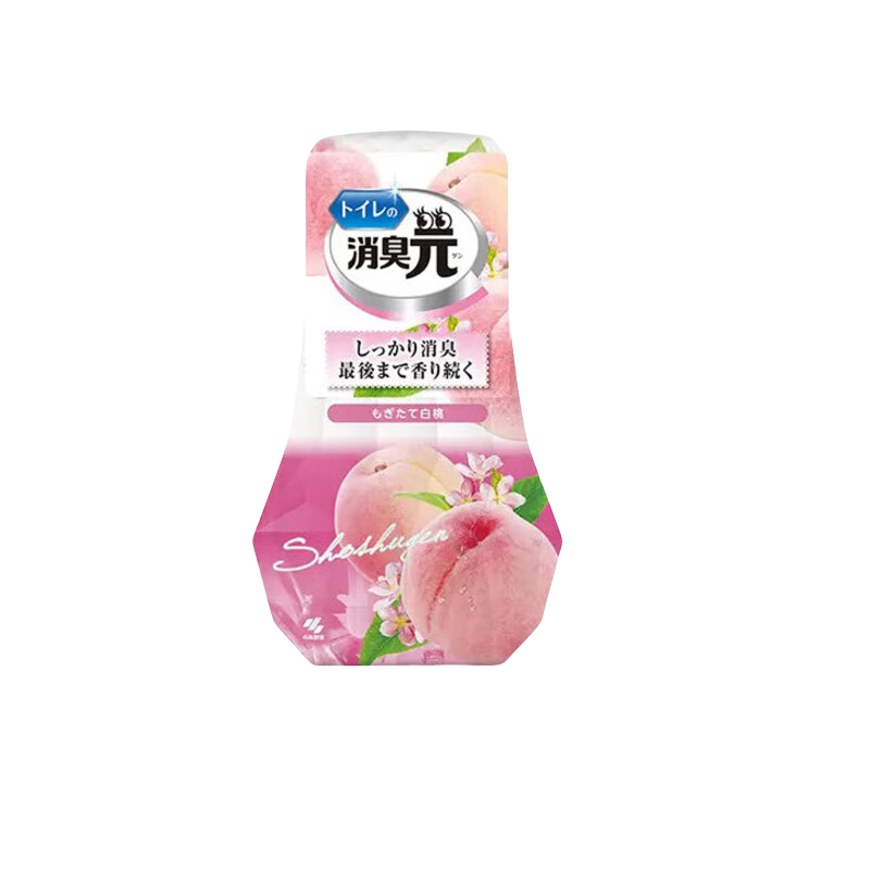 小林制药(KOBAYASHI)消臭元液体芳香剂 日本进口空气清新剂 房间厕所除臭剂400ml 【厕用】白桃香
