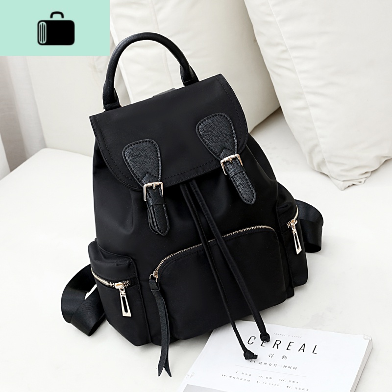 双肩包女2020新款百搭时尚包包防水牛津布休闲旅行女士小背包书包NEWLAKE高清大图