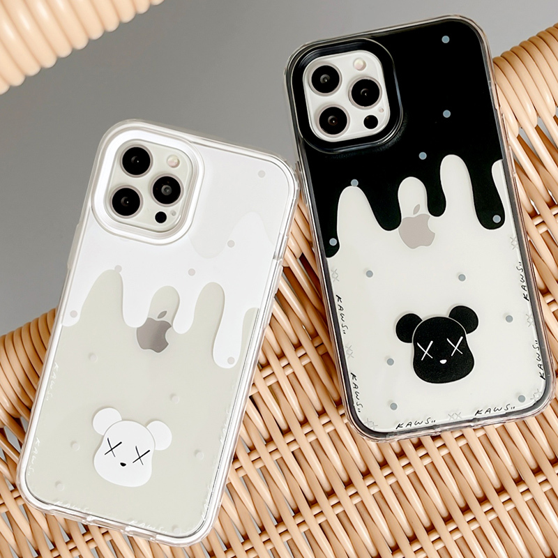 ASPOR创意三件套撞色按键手机保护壳iPhone11/12系列Pro/max创意可爱组装透明软壳防摔防滑孔位精准