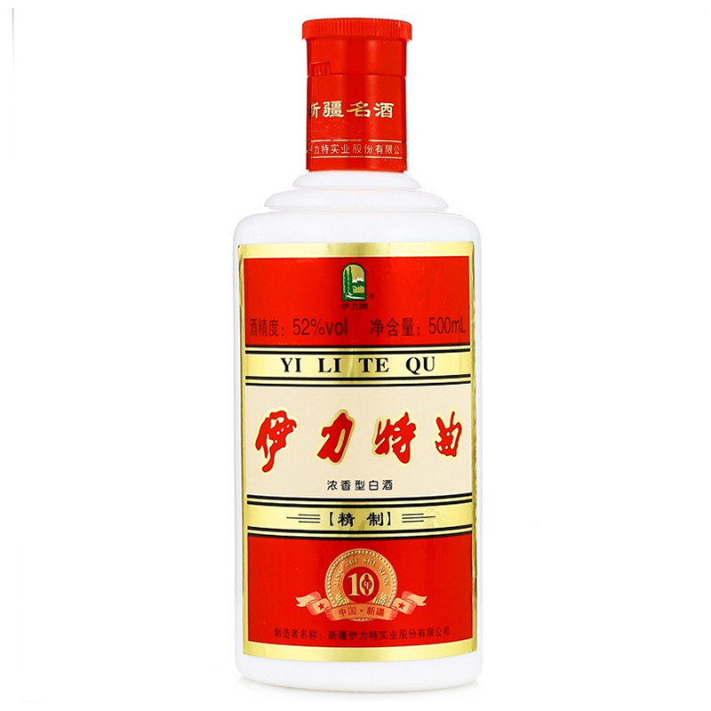 伊力特 52度伊力特曲精制500ml*6瓶 整箱装白酒高清大图