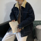 NEW LAKE日系复古保暖羔毛绒牛仔夹克2020秋冬季新款男外套潮流棉衣棉服夹克