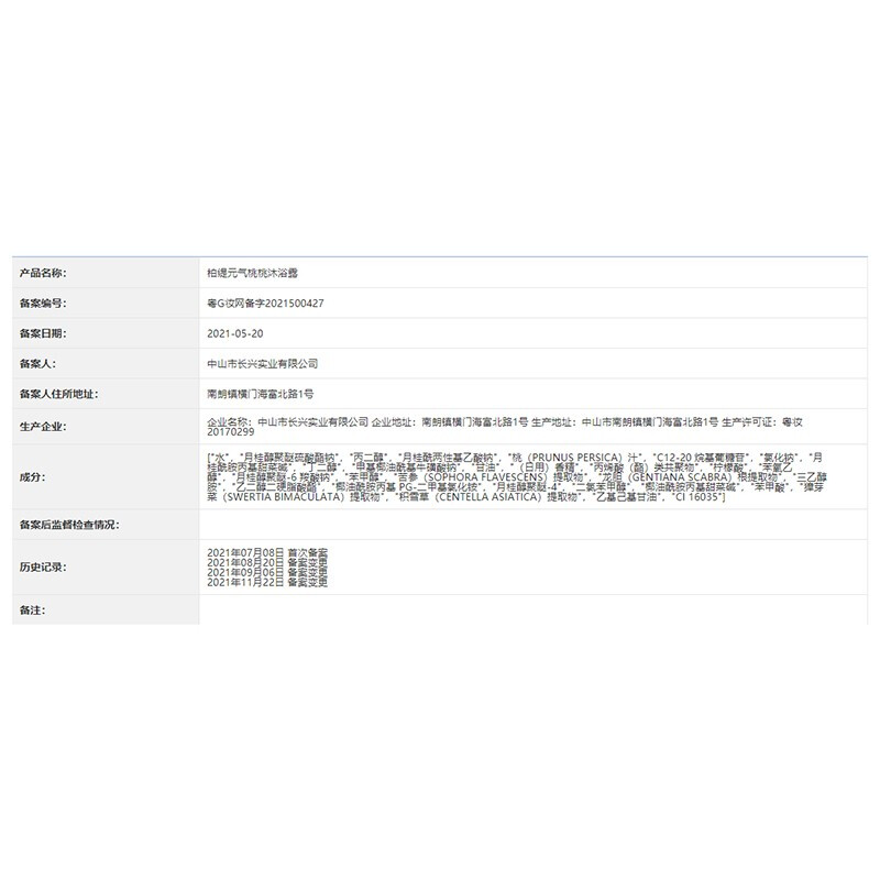 柏缇桃桃持久留香香水沐浴露保湿沐浴液身体清洁男女士沐浴乳 200ml 1瓶 桃桃沐浴露高清大图