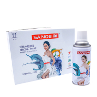 三和水性自喷漆223g 金属防锈漆自动喷漆改色漆环保油漆 黑色 12罐/箱