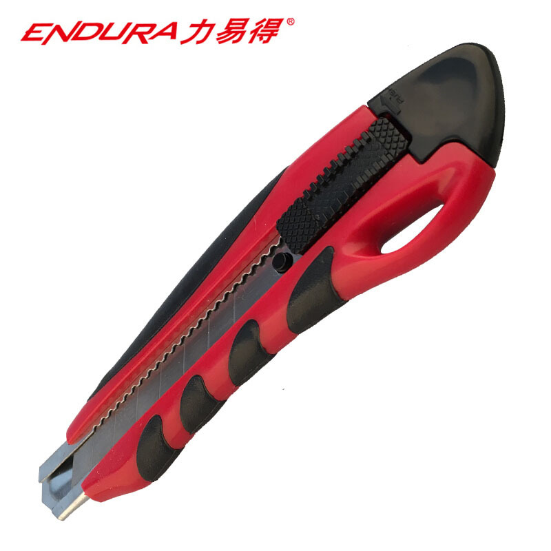 力易得(ENDURA) 橡塑柄美工刀 壁纸刀裁纸刀 大号18mm E7004