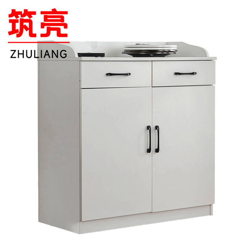 筑亮 餐边柜 80cm白 台高清大图