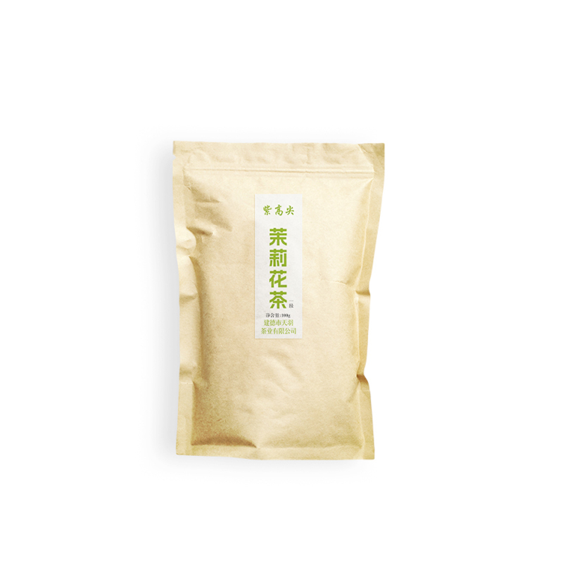 紫高尖一级茉莉花茶100g袋装高清大图