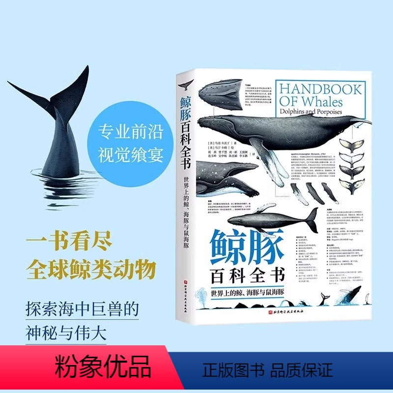 [正版]鲸豚百科全书 世界上的鲸海豚与鼠海豚 图解神秘的鲸豚世界 漫画式鲸豚科普百科全书动物图鉴绘画教程书籍 解读90