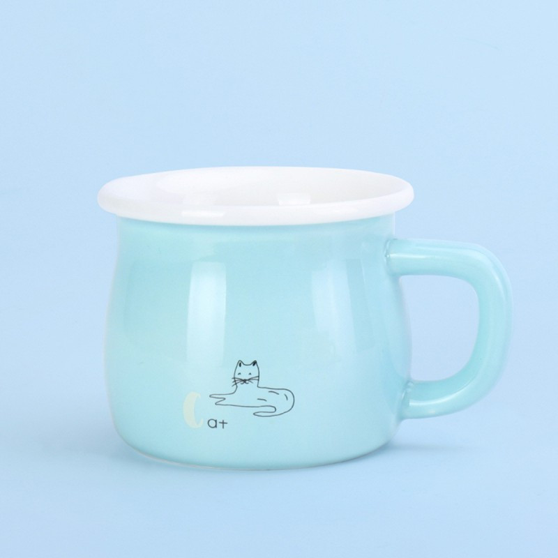 贝瑟斯 陶瓷马克杯喝水杯子牛奶杯咖啡杯早餐杯情侣杯