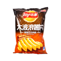 乐事大波浪薯片70g炭烤五花肉味