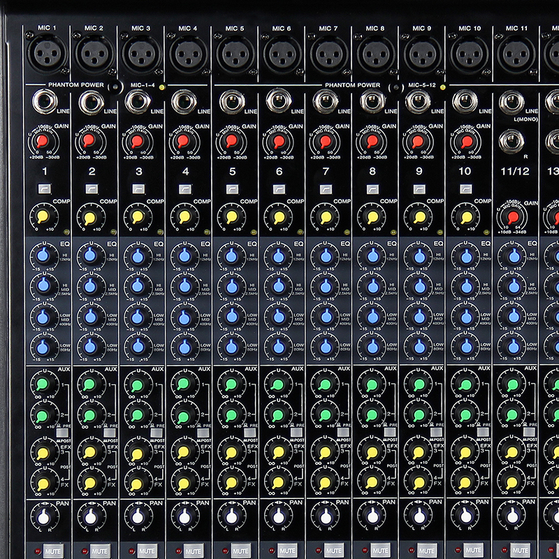 惠度(HuiDu)12路输入四编组输出模拟调音台 RMX1204(销售单位:台)高清大图