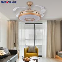 冠雅(GUANYA)皇冠隐形36寸/42寸吊扇灯风扇灯餐厅吊灯卧室客厅家用简约现代带LED电风扇变光其他