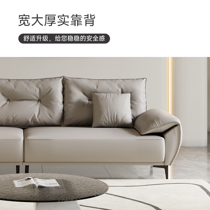 域赢北欧轻奢布艺实木沙发客厅家用公寓整装简约现代沙发海绵2m