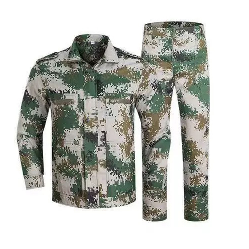 迷彩服套装男军训服大学高中生作训服劳保工作服加厚耐磨N55616高清大图