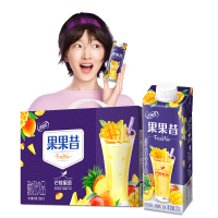 伊利 优酸乳果果昔酸奶饮品芒桃蜜语口味笑脸包210g*12瓶