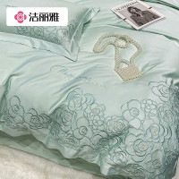 洁丽雅(grace)新疆长绒棉四件套 床单250*250cm+被套200*230cm+枕套一对 JLY-YH227