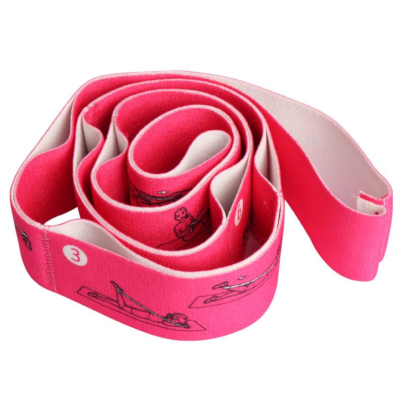 拉伸带数字瑜伽弹力带健身女开肩拉力带力量训练拉伸运动带阻力带