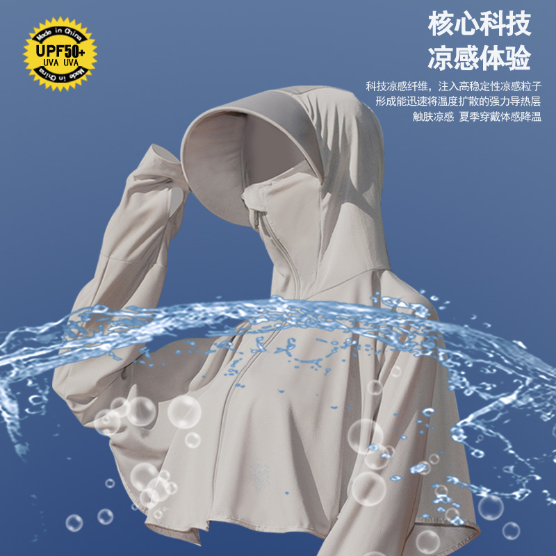 防晒衣女2021新款夏季薄款罩衫冰丝网眼开衫紫外线外套透气防晒服 冰丝白色[疯抢9.9元]即将结束 L