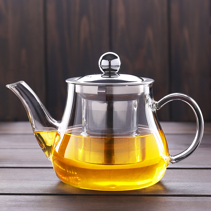耐热玻璃茶具套装功夫茶具家用带过滤加厚耐高温玻璃泡茶壶透明花茶壶公道杯茶杯整套茶具