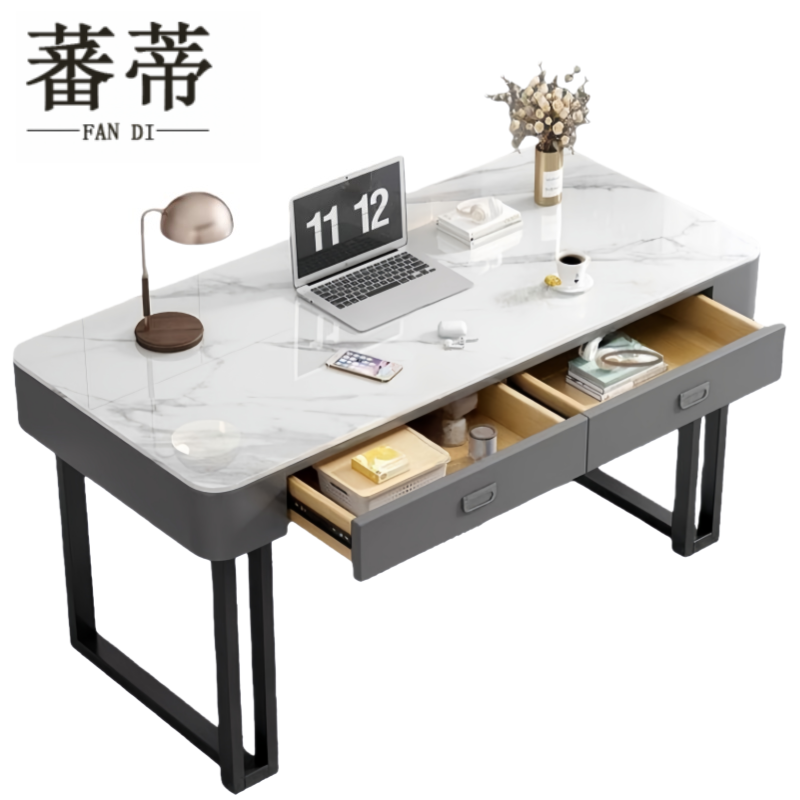 蕃蒂办公桌双抽1.2m张高清大图