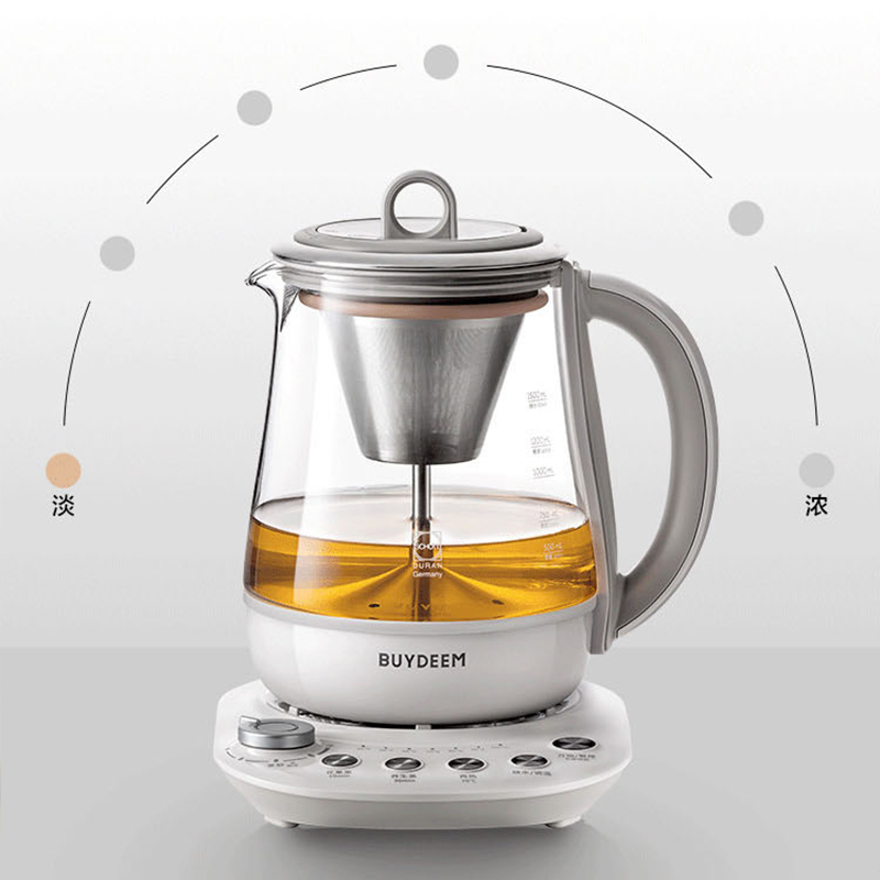 北鼎养生壶1.5L蒸汽萃取玻璃壶全自动恒温大容量烧水壶K156高清大图