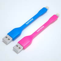 飞利浦苹果手机数据线便携适用于6s迷你短款iphone7P充电宝10cm超短闪充电线快充线 SWR1516WB-0.1米