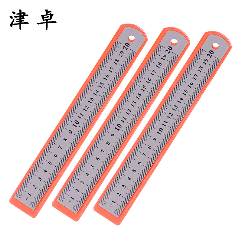 津卓 不锈钢直尺钢板尺直钢尺直板尺 20cm 把
