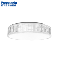 松下(Panasonic)led吸顶灯2018新款圆形HHXQ-3526银色饰带简约现代卧室客厅书房开关控制吸顶灯