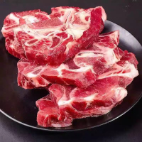 货出六盘 宁夏西吉县谷草饲喂养 六盘山牛肉 精品黄牛牛脖骨切片5斤