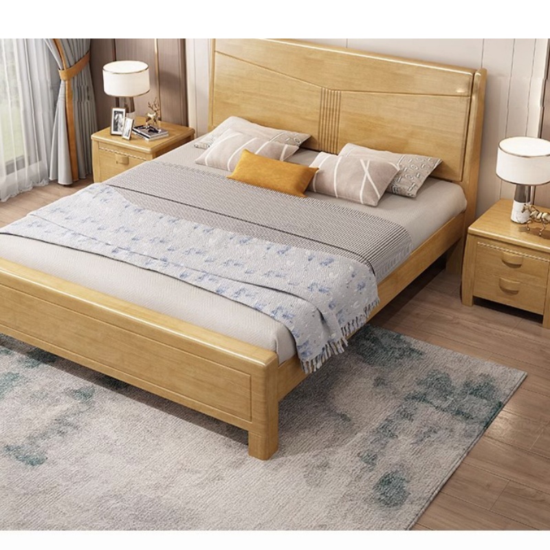 亿洛莱 实木床 1.5*2m 张高清大图