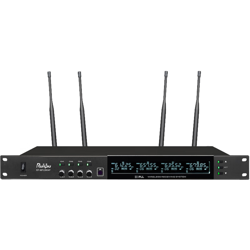 润普专业会议话筒 无线一拖四麦克风 1手持+3短杆鹅颈RP-WPL9904P高清大图