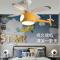苏宁放心购 创意儿童风扇灯吊扇灯卧室房间2021年新款北欧智能吸顶带电风扇飞机灯