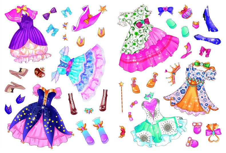 [醉染正版]正版 公主换装贴纸 彩图版全6册儿童书益智书手工书益智游戏贴贴画2-3-4-5-6-7-8岁幼儿书籍高清大图