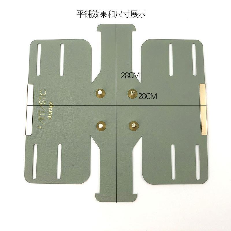 皮革收纳盒(红色) 北欧ins皮革收纳盒多功能桌面笔筒杂物化妆刷收纳筒桌上化