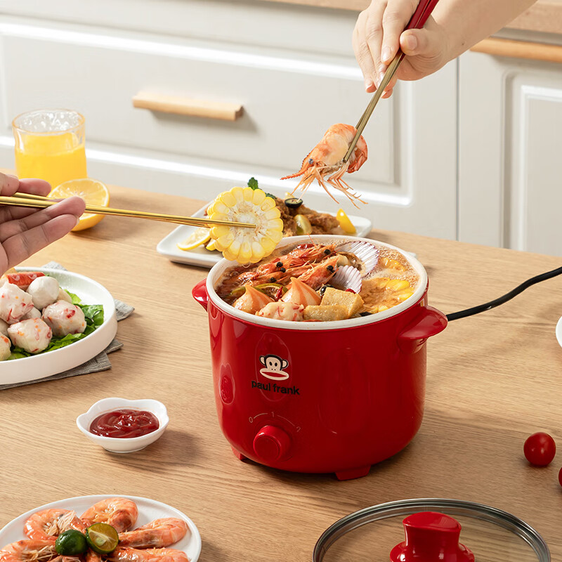 大嘴猴(Paul Frank) 电煮小火锅DZH-H1003电煮锅宿舍1-2人食泡面小电火锅高清大图