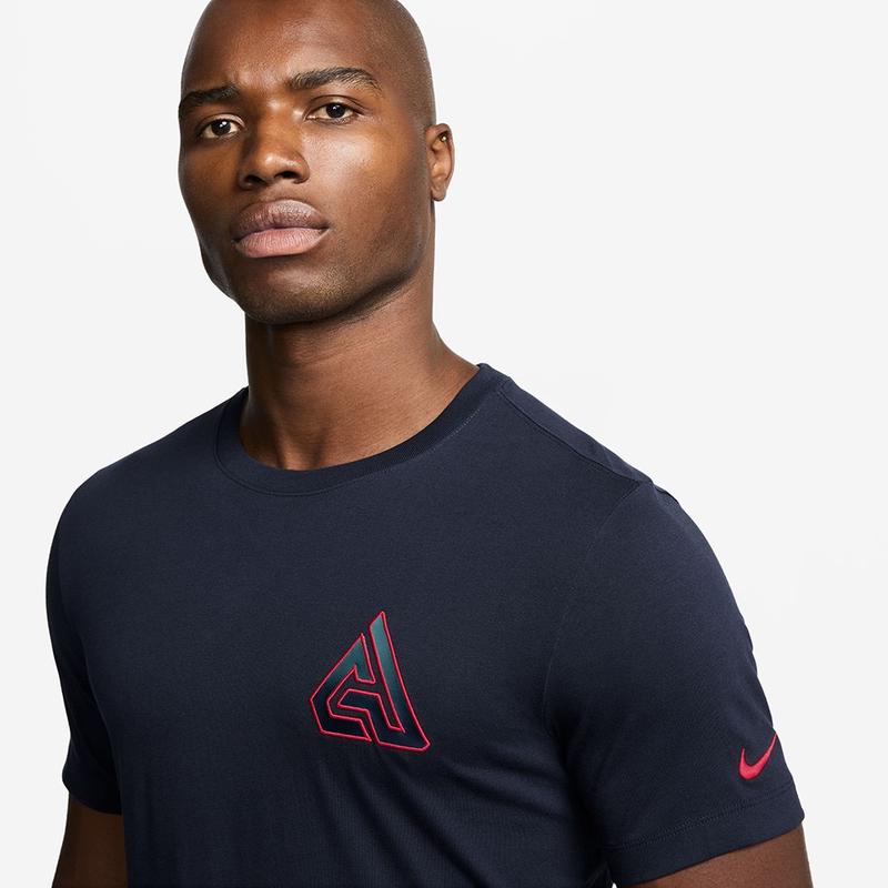 Nike短袖篮球透气T恤男宽松运动半袖 Giannis同款高清大图