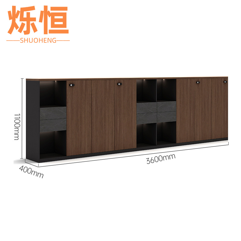 烁恒 矮柜 6抽6门 个高清大图