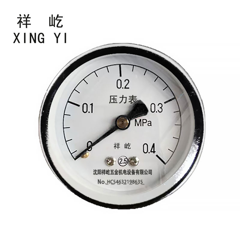 祥屹 压力表轴向检测定制型 Y40Z 块 0-0.4Mpa
