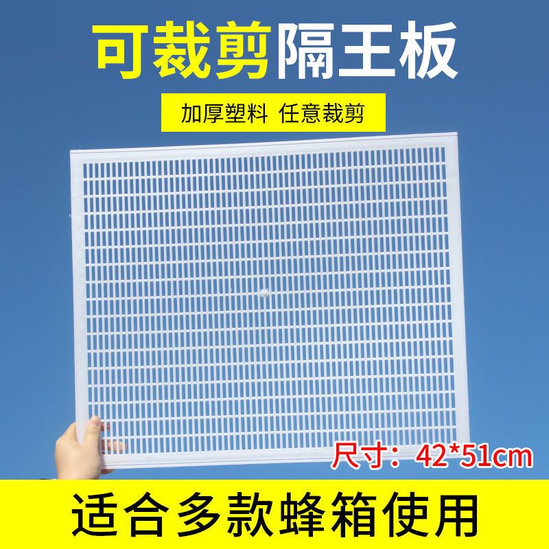 可裁剪隔王板塑料平面中意蜂通用蜜蜂工具蜂王片平式隔皇器隔王栅 [平面中蜂]可裁剪隔王板 5个装