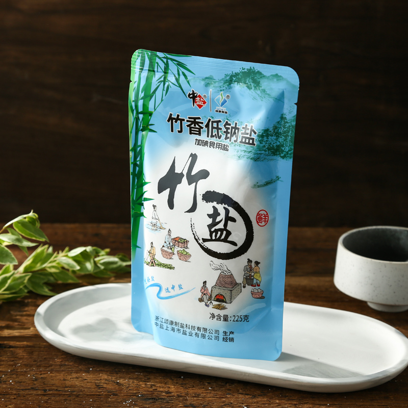 中盐 竹香低钠盐 225g/袋