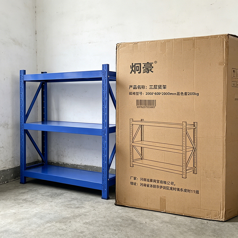 炯豪 三层货架 2000*600*2000mm蓝色套200kg 组高清大图
