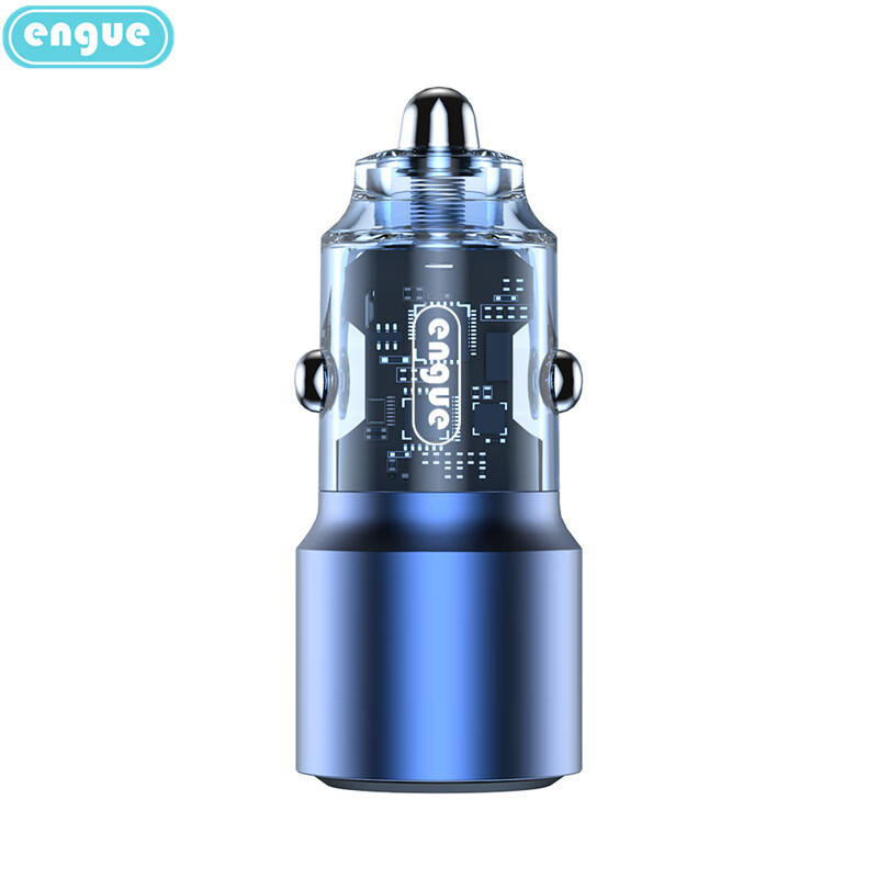 engue恩谷 旅行用品 车载充电器 超级快充 EG-CM09蓝色高清大图